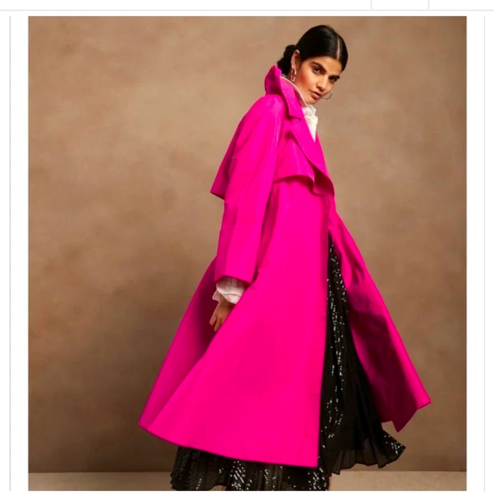 Banana Rebuplic Peony Opera Trench Coat
